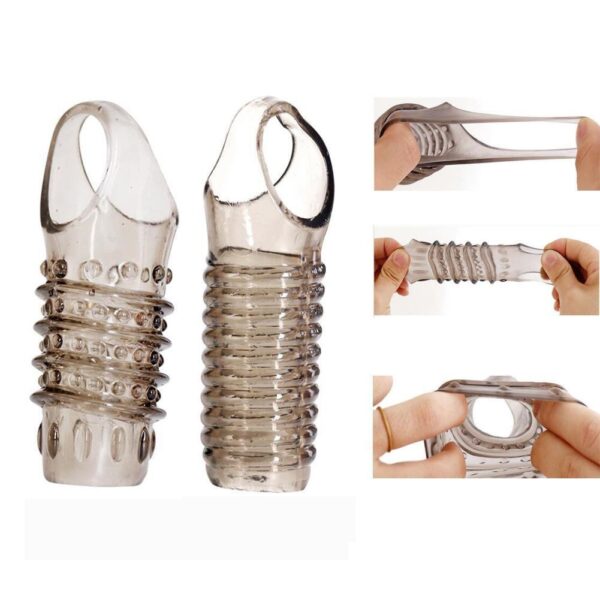 Men's Particle Set Thread Set Wolf Teeth Set Lock Precision Ring Penis Set Men's Blocking Ring Sex Adult Products