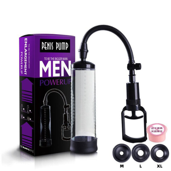 Men Pennis Pump Vacuum Enlarger Aid Impotence Bigger Longer Thicker Handsome up Masturbation Pump